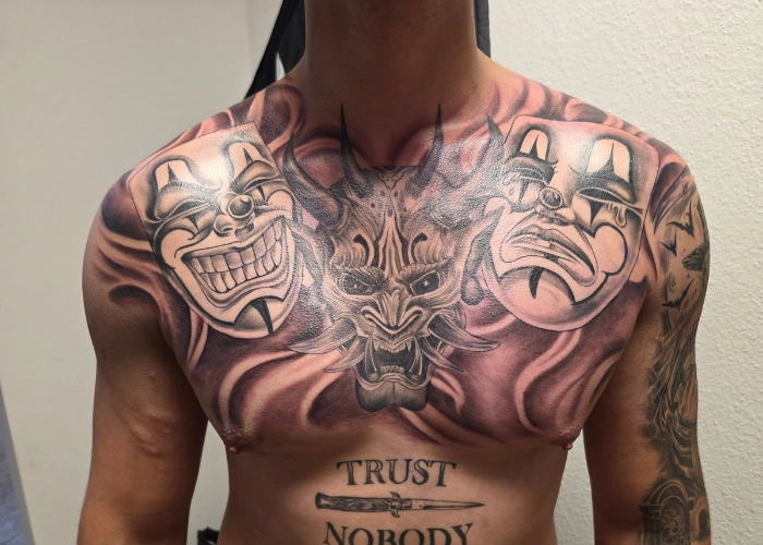 clownsmasken-teufel-black-grey-pirna